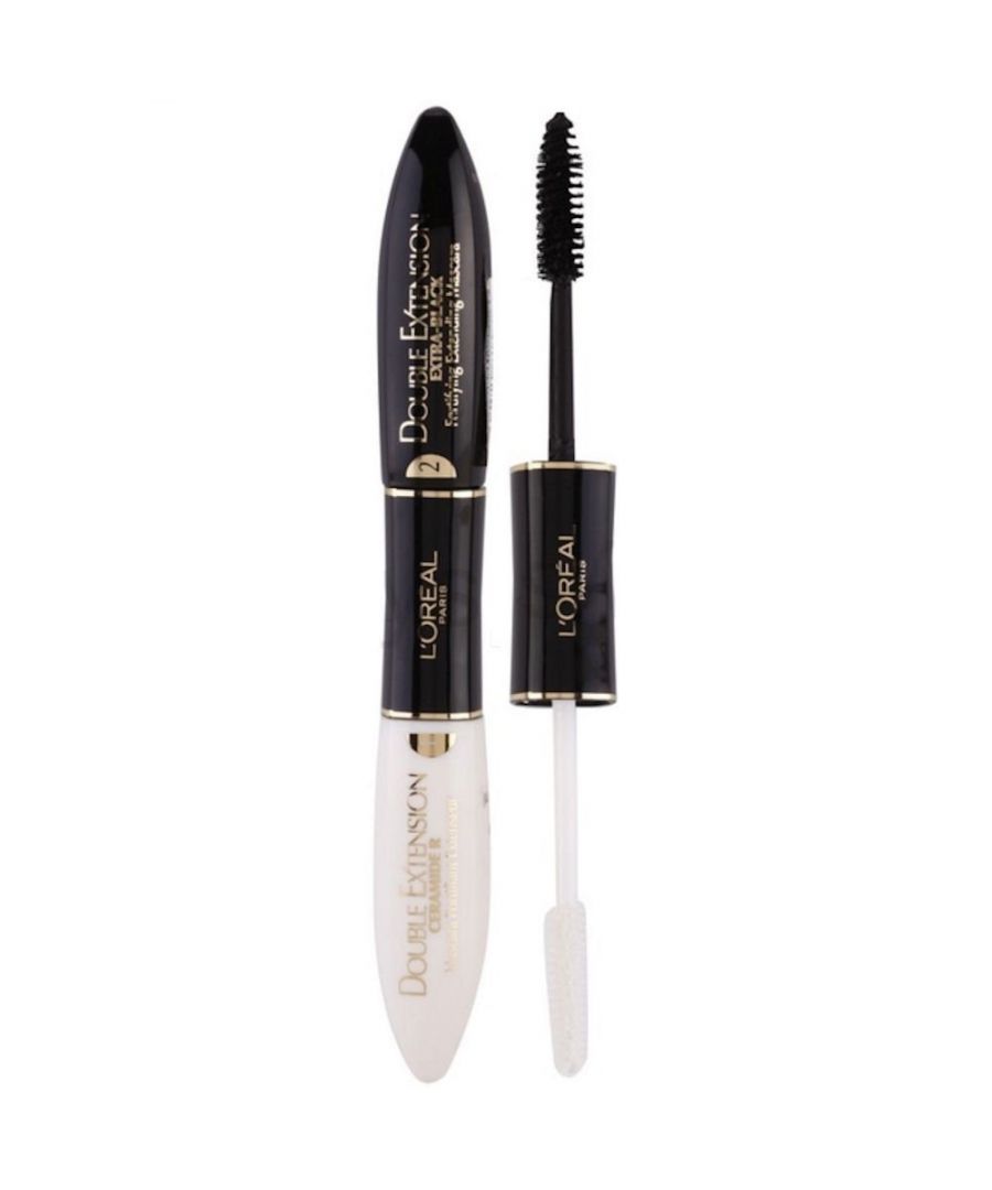 Image for L'Oreal Paris Double Extension Ceramide R Extra Black Mascara 2x6ml New