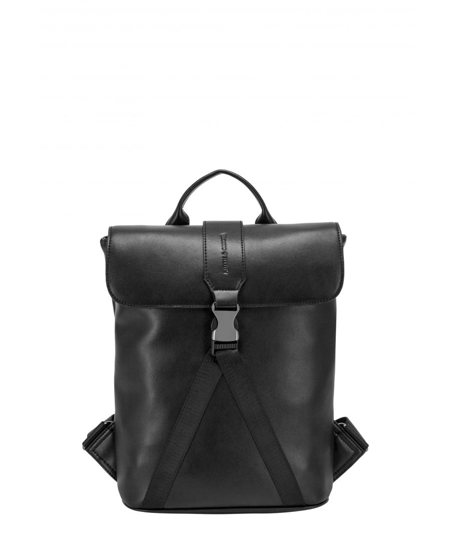 Image for SMOOTH LEATHER BUCKLE BACKPACK