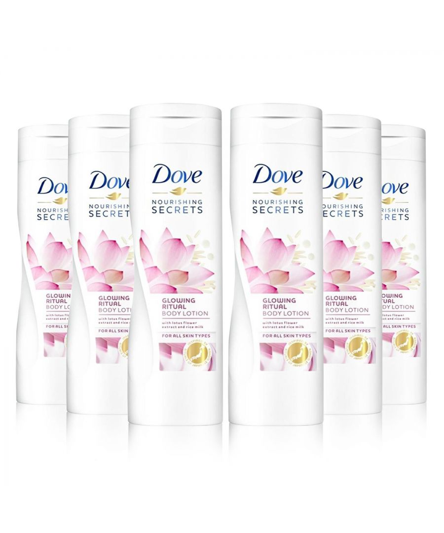 Dove Nourishing Secrets Body Lotion with Lotus Flower Extract & RiceMilk 6x400ml - NA - One Size