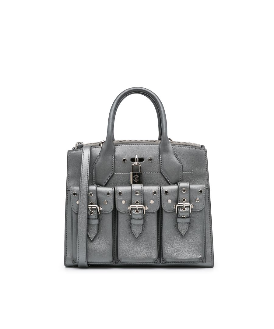 Black Louis Vuitton Mini Edgy Rock Chic City Steamer