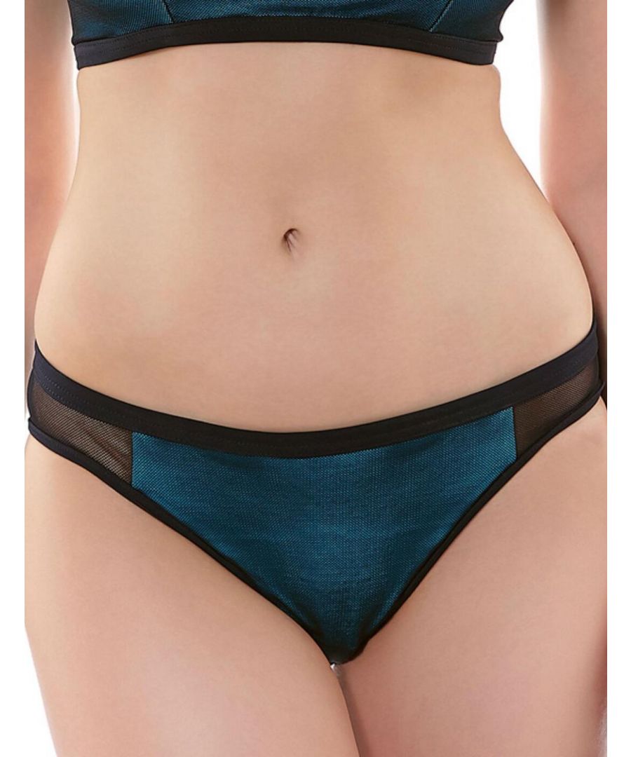 Freya Womens Electra Rio Bikini Brief Blue Jewel - Size Large