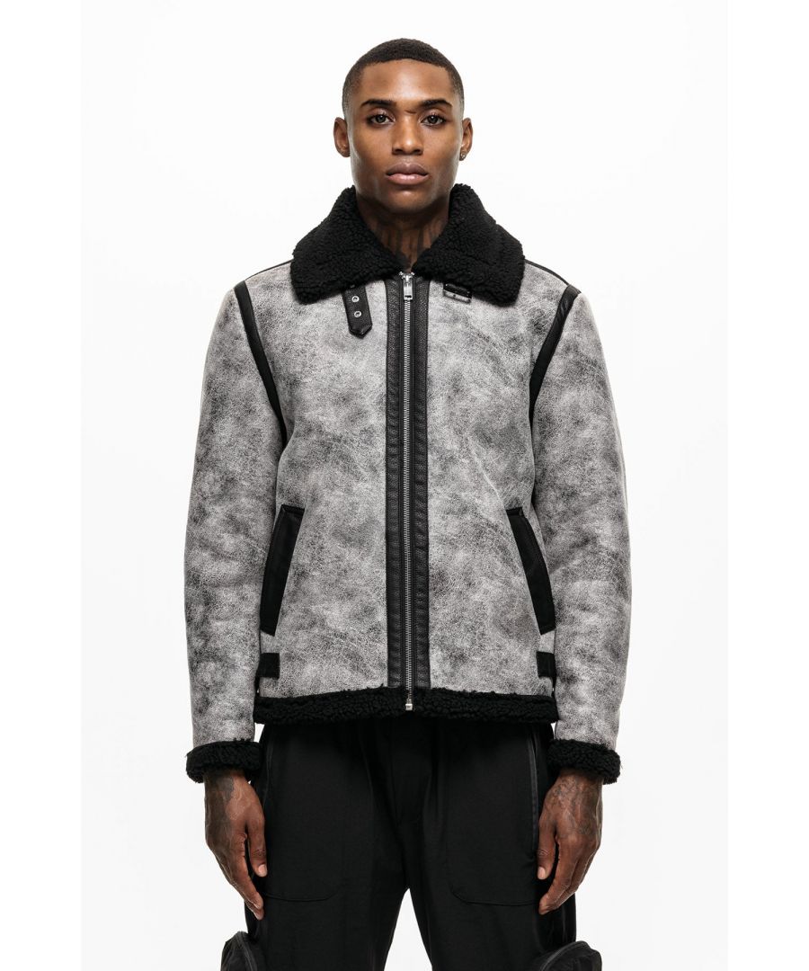 Image for Premium Shearling Grey Jacket