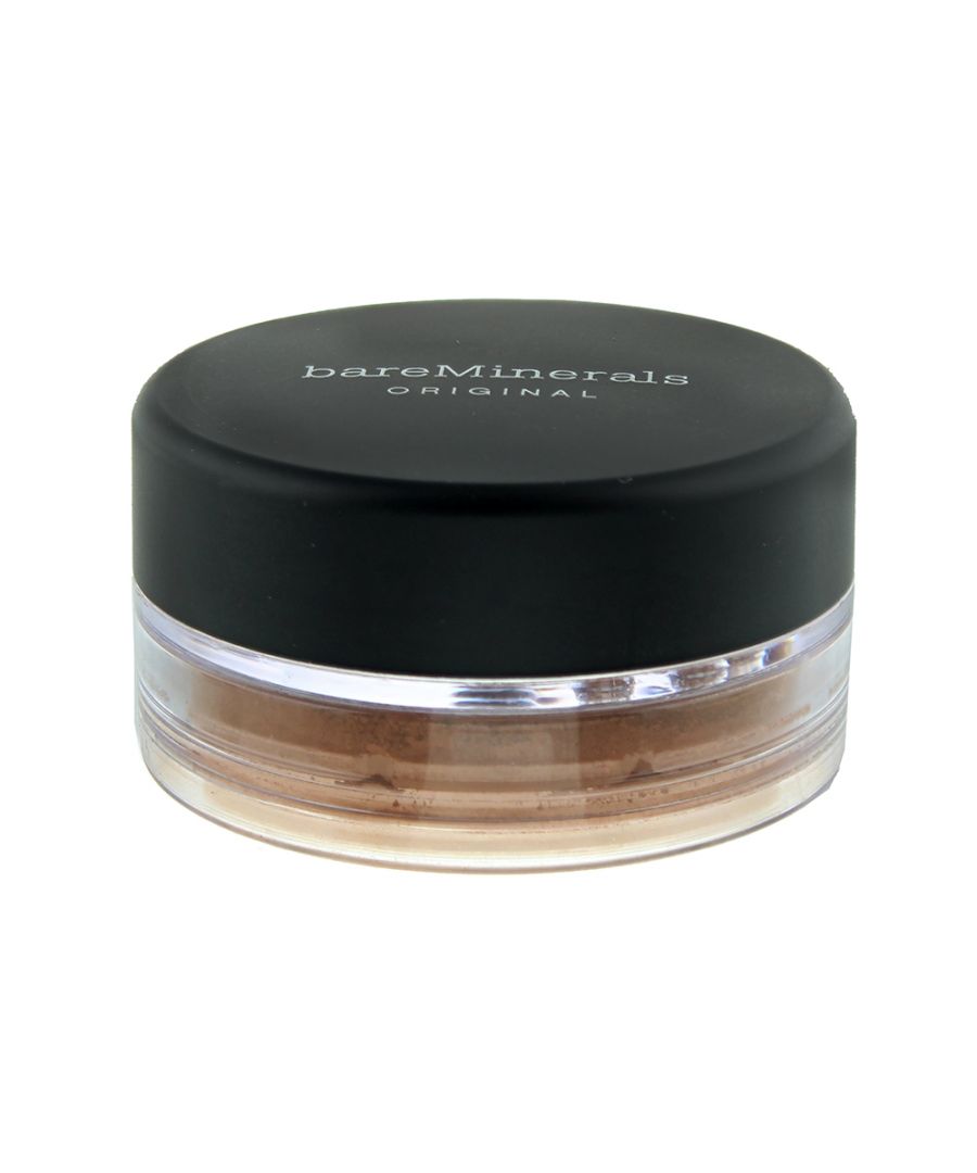 Bare Minerals Original Broad Spectrum Spf 15 Golden Dark Foundation is a lightweight mineral loose powder foundation to combat oily skin and last for up to eight hours. The texture of this foundation feels incredibly soft on the skin and allows you to build a sheer to full coverage with a beautiful luminous finish. No drying and comes in a variety colours for all skin types and tones.