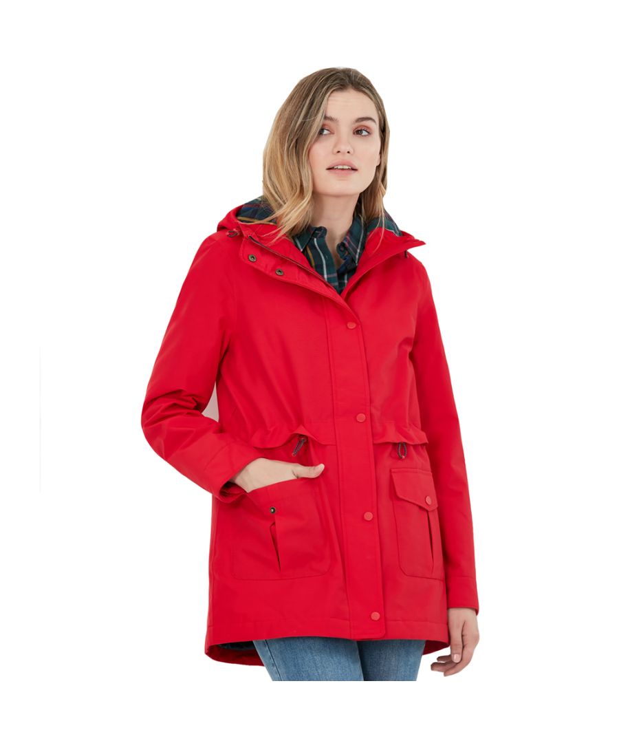 Mountain technical rain coat. Lined detachable hood. Waterproof. Taped seams. Adjustable drawcord waist. Zip and snap fastenings. 2 lower pockets. 69% Cotton, 31% Polyamide.
