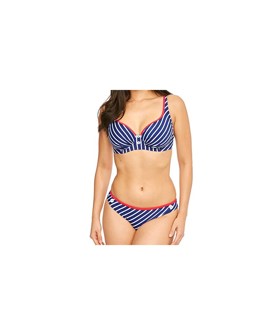 Pour Moi ? WoMens Starboard Underwired Bikini Top, Blue - Size 32FF