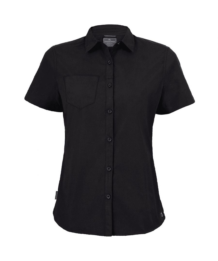 Craghoppers Womens/Ladies Expert Kiwi Short-Sleeved Shirt (Black) - Size 18 UK - Secret Sales