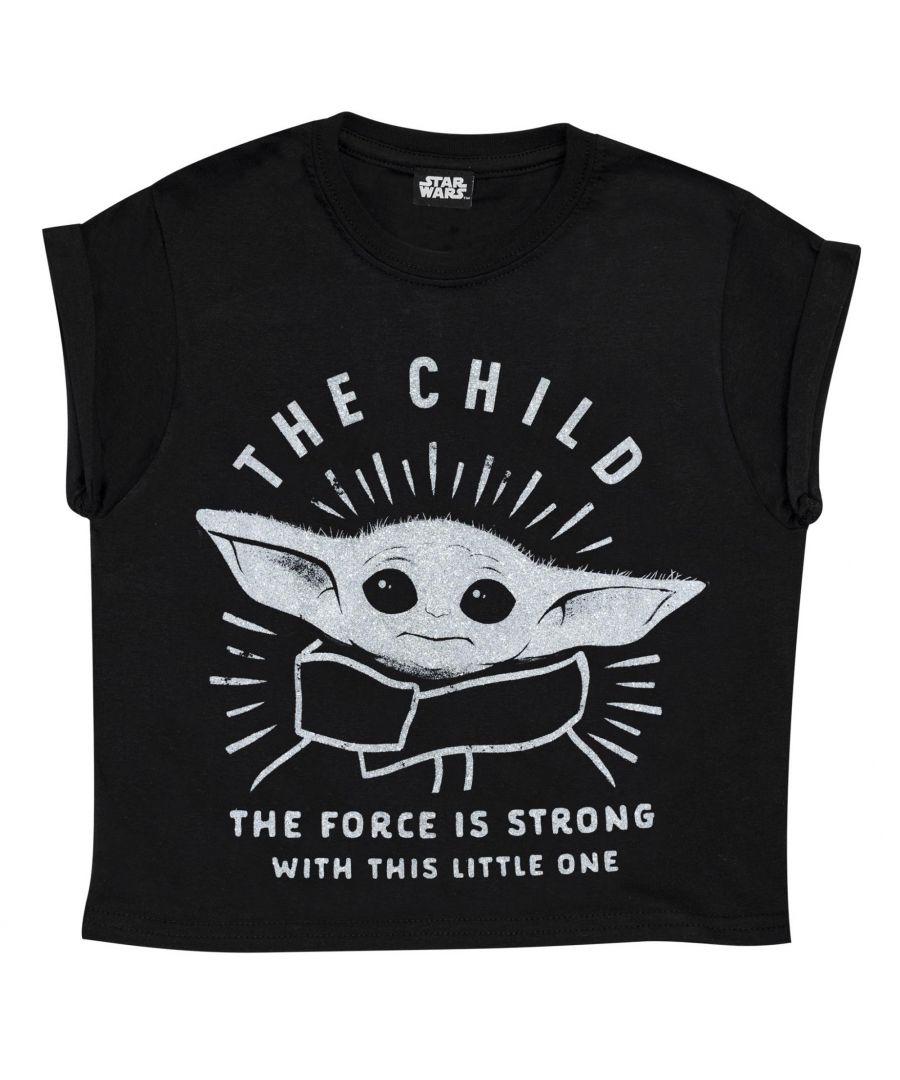 100% Cotton. Design: Printed, Text. Characters: The Child. Neckline: Crew Neck, Lycra Ribbed. Fit: Regular. Sleeve-Type: Short-Sleeved. Cropped, Self Fabric, Shoulder Taping, Single Needle Stitching. 100% Officially Licensed. Soft.