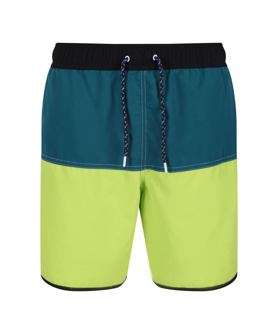 Image for Regatta Mens Benicio Swim Shorts (Bright Kiwi/Pacific Green)