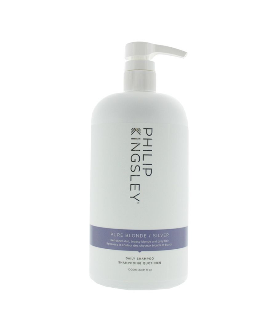 Philip Kingsley Pure Blonde / Silver Daily Shampoo is a vegan friendly shampoo that has been formulate with violet hues and optical brighteners, which help limit the appearance of discolouration. The shampoo created a reflective shine in the hair, which leads to a brighter appearance. As well as helping hair look great the shampoo also provides moisture to the hair strands, which helps to revitalise hair.