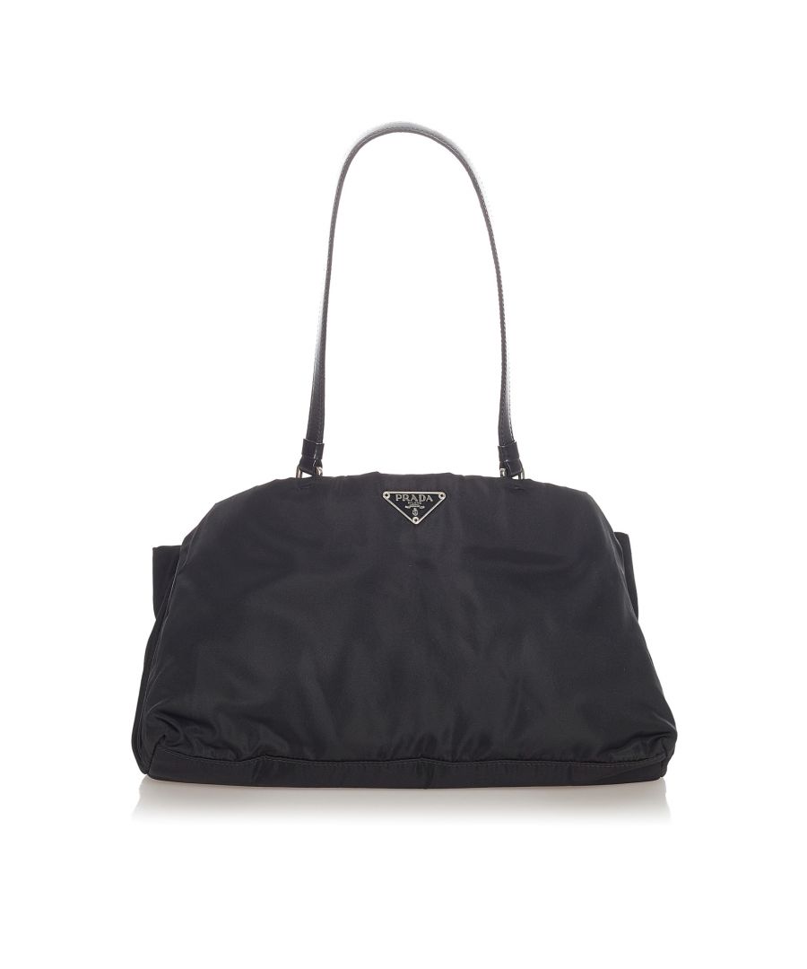 Image for Vintage Prada Tessuto Tote Bag Black