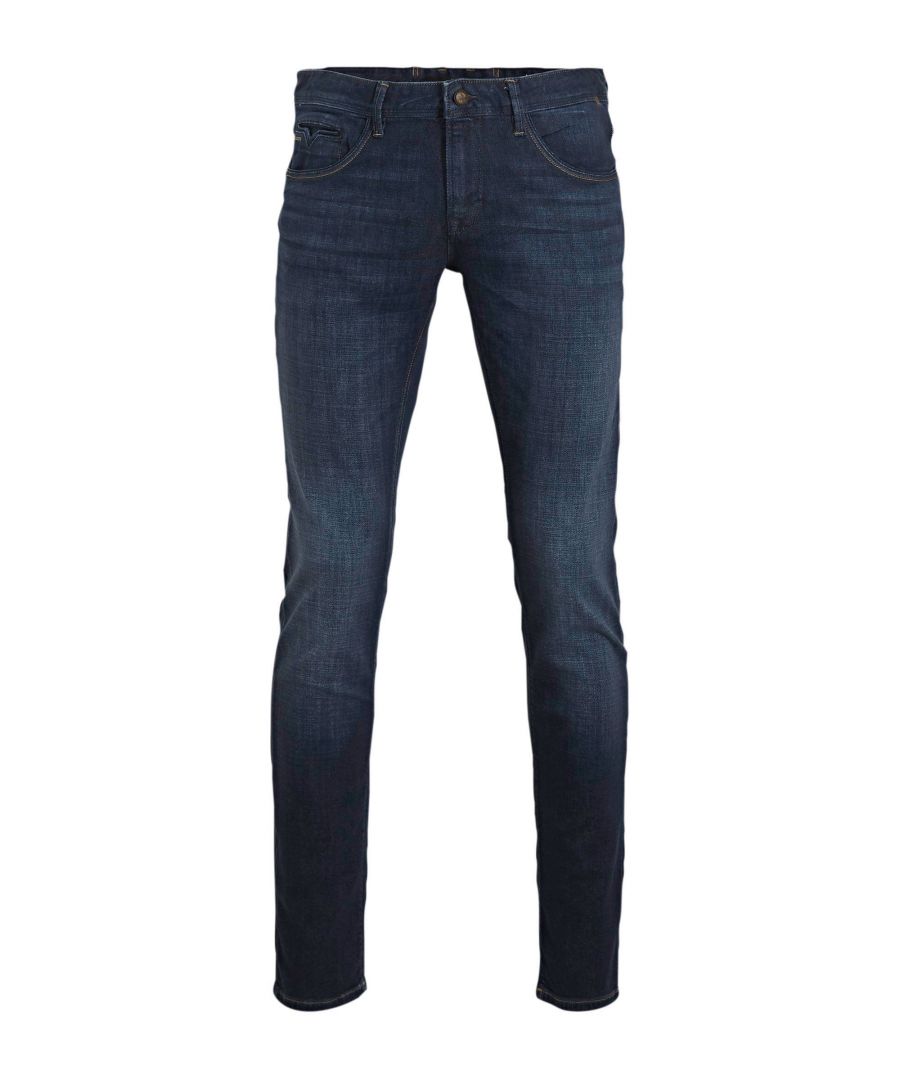 Deze slim fit jeans voor heren van Vanguard is gemaakt van stretchdenim. Het model heeft een rits- en knoopsluiting.details van deze jeans:•  2 steekzakken•  2 achterzakken