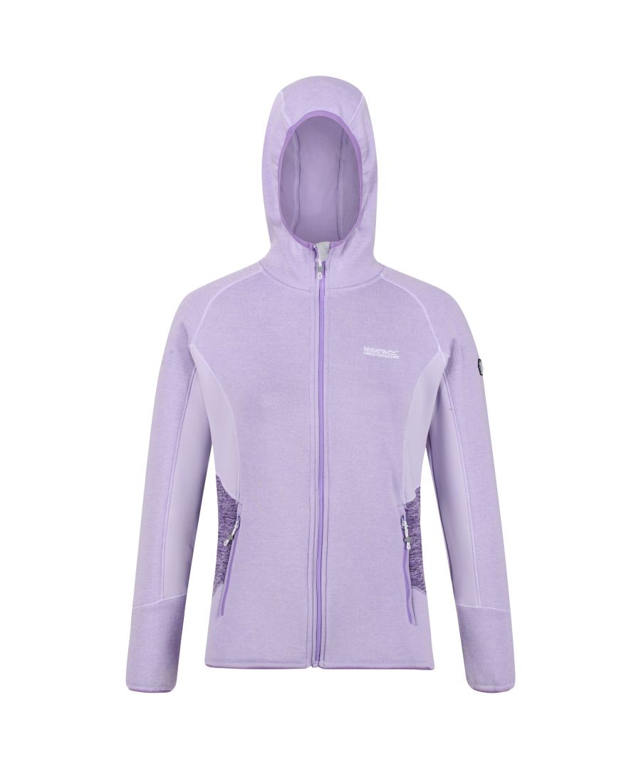 Material: 85% Polyester, 13% Viscose, 2% Elastane. Fabric: Extol Stretch. Design: Colour Block, Logo, Textured. Badge, Branded Zip Pull, Bulk Free, Contrast Stitching, High Warmth. Hood Features: Grown On Hood. Fabric Technology: Hardwearing. Neckline: Hooded. Sleeve-Type: Long-Sleeved. Pockets: 2 Lower Pockets, Zip. Fastening: Full Zip.