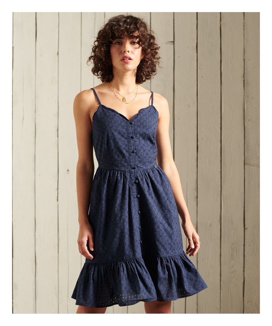 Image for Superdry Broderie Mini Dress