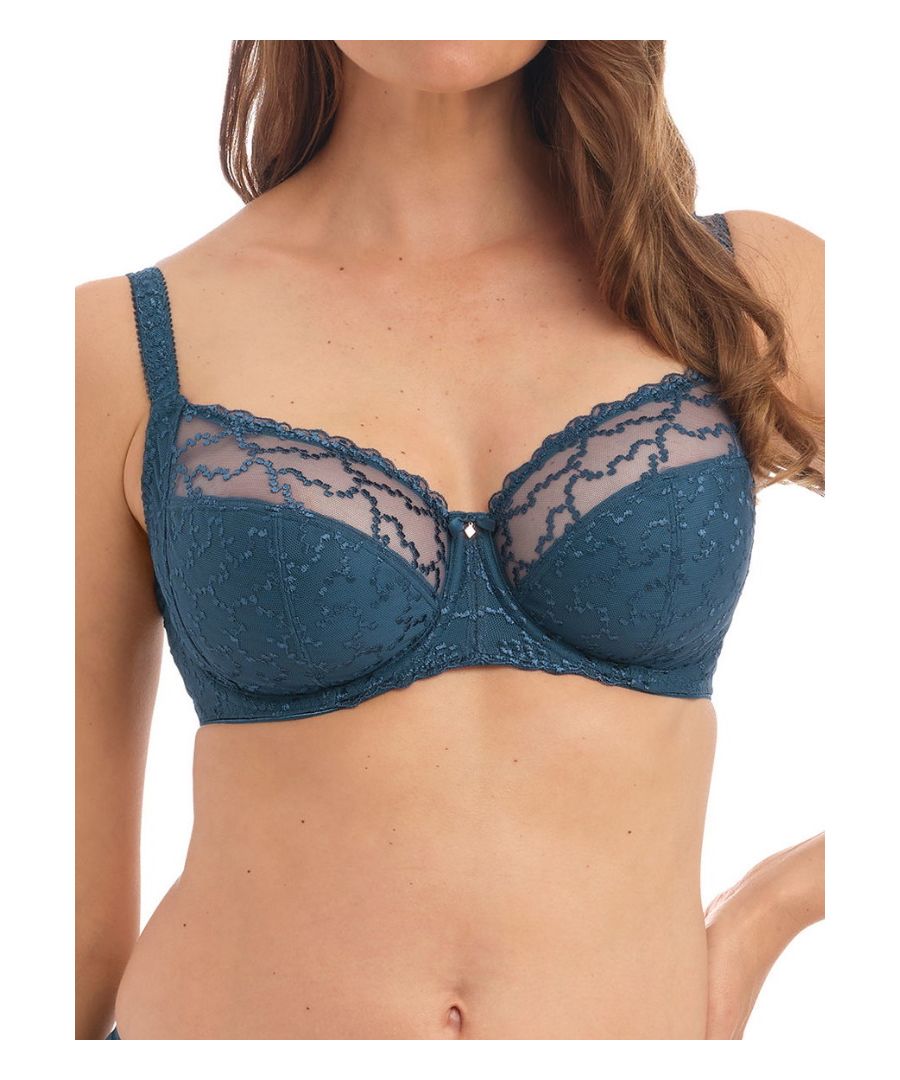 Based on the ever popular Rebecca range, Fantasie Ana is what every lingerie collection needs. This underwired bra features side support for a natural forward projection and excellent support. The cups of this bra are covered in a delicate lace overlay creating a very feminine feel. The non padded cups are semi sheer for breast coverage and comfort. The adjustable straps and hook and eye fastening provide you with the perfect fit.