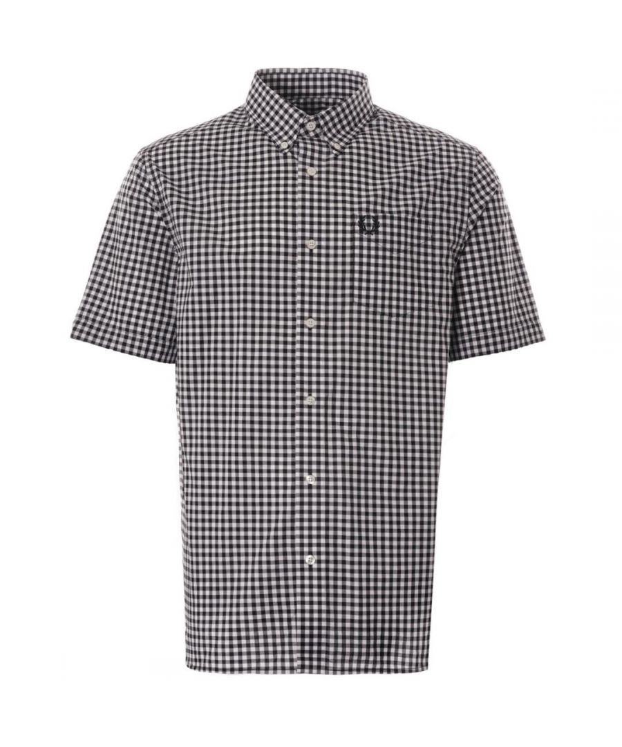 Image for Fred Perry Gingham Black Casual Shirt