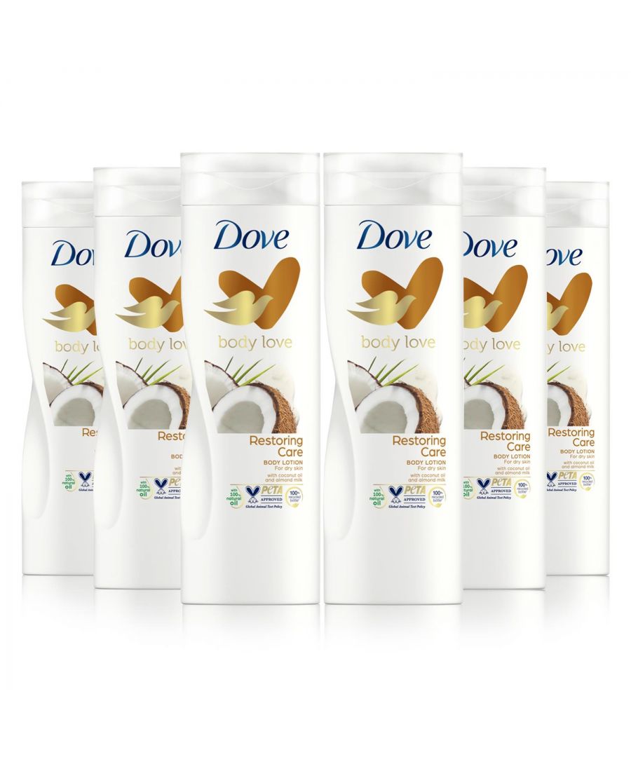 Dove Nourishing Secrets Body Lotion with Coconut Oil & Almond Milk, 6x400ml - NA - One Size