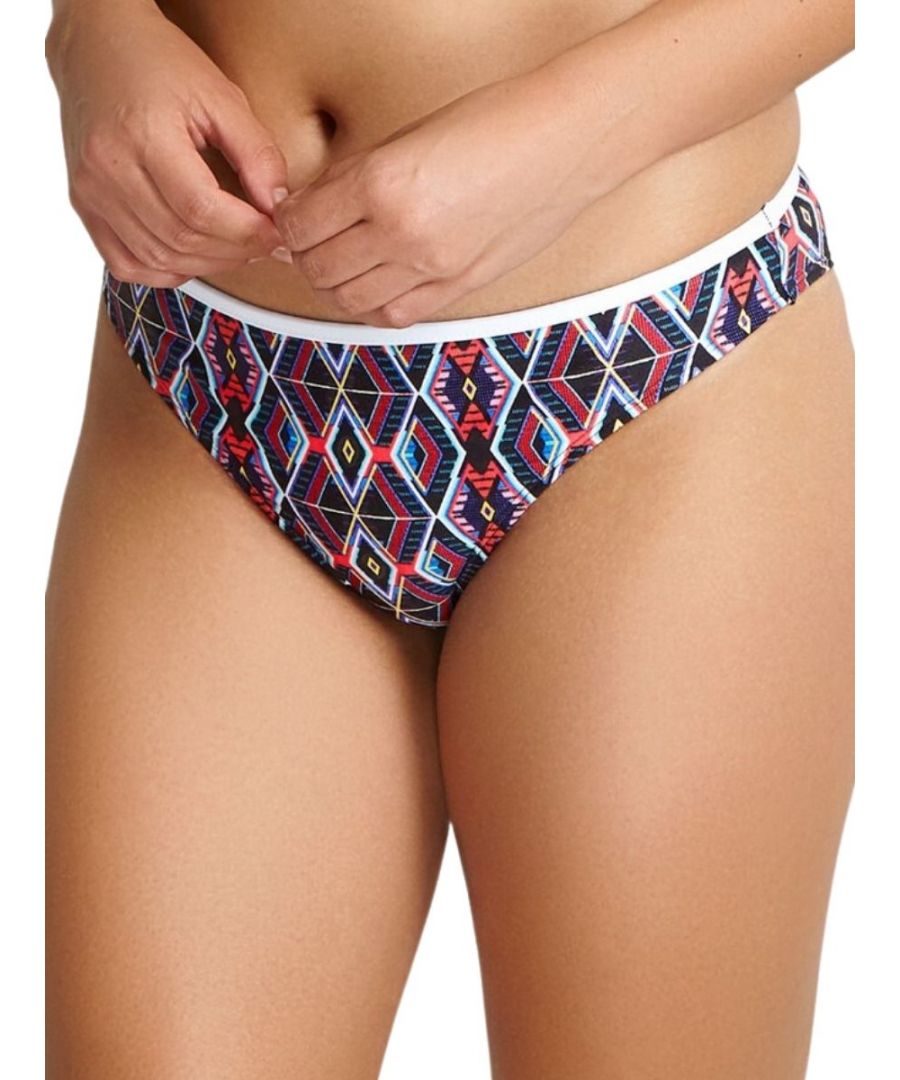 Panache Womens Elle Brazilian Brief - Multicolour Polyamide - Size Small