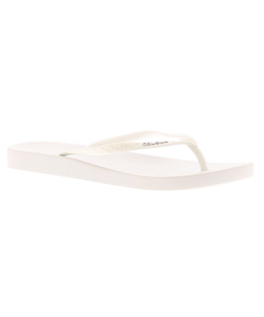Wynsors Camelia Womens Toe Post Flip Flops White. Manmade Upper. Fabric Lining. Synthetic Sole. Ladies Womans Summer Beach Holiday Casual Slip On.