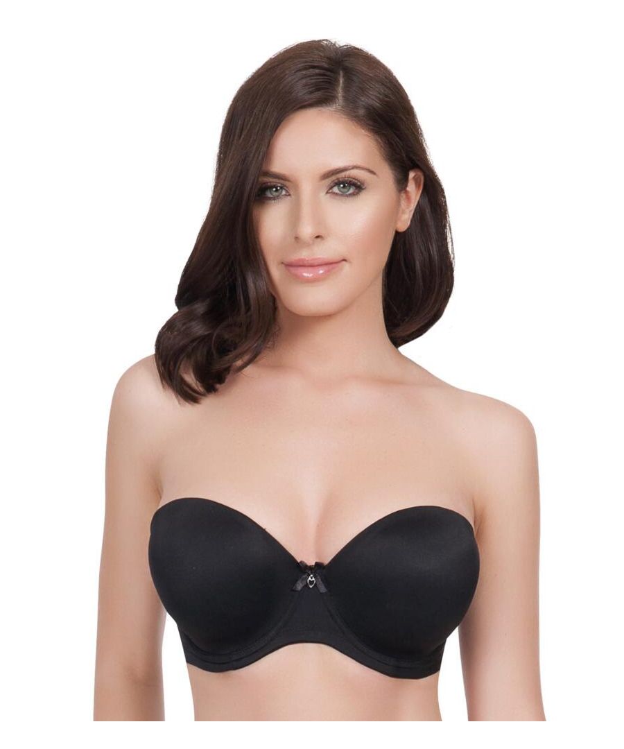 Parfait Womens P4815 Jeanie Strapless Contour Bra - Black - Size 32D