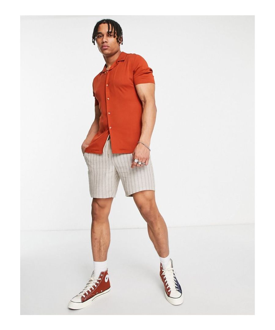 Shirt by ASOS DESIGN Next stop: checkout Revere collar Button placket Short sleeves Skinny fit Sold By: Asos