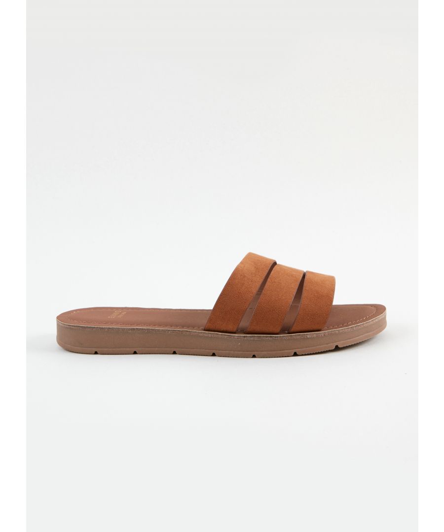 The easy, stylish sandals to add to your collection. Neutral tones are a must-have for this season, whilst a comfy sole and easy slip on design will have you wearing these on-repeat.  Sandals Slip on Casual 100% Textile Machine washable