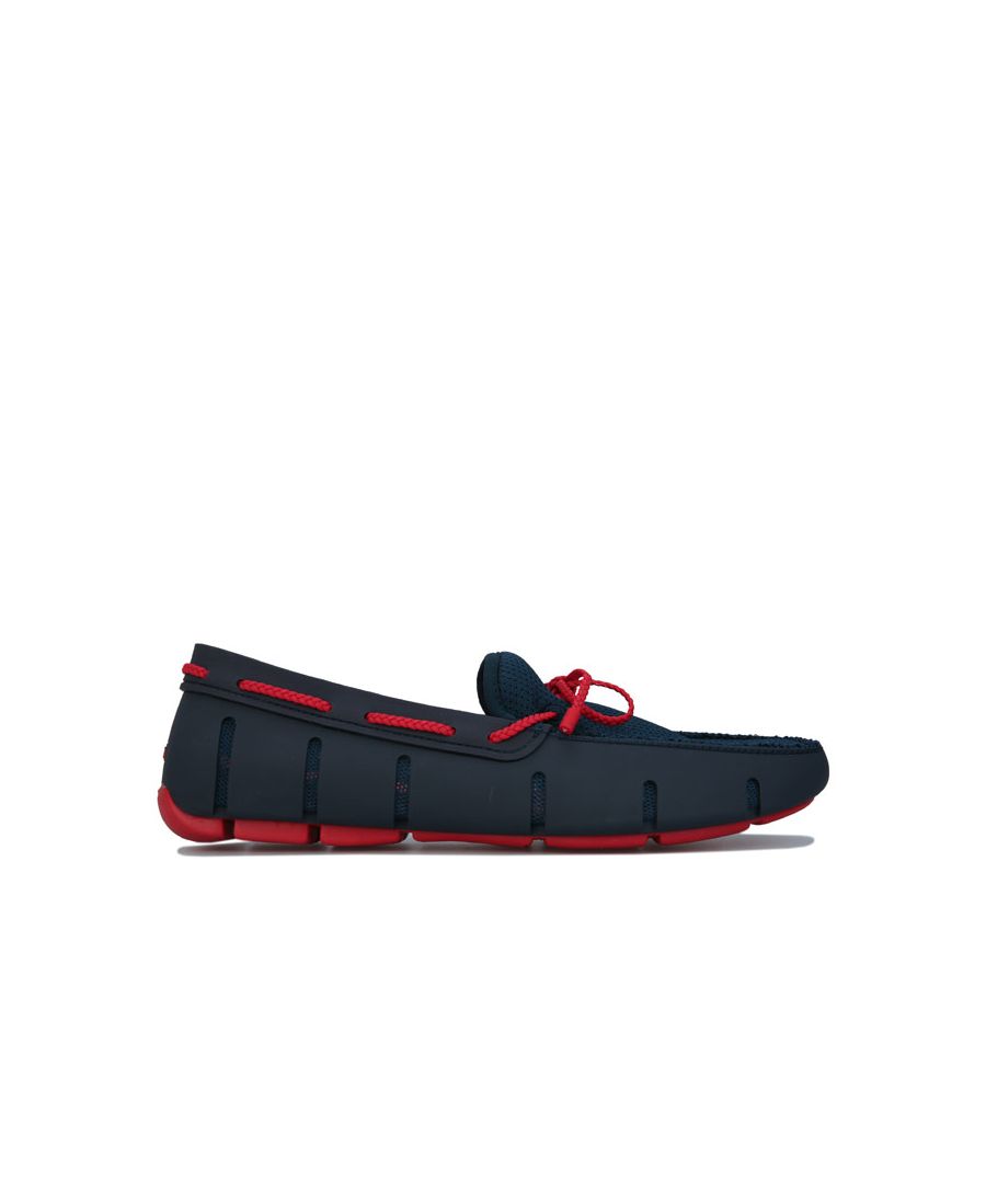 Image for Men's Swims Braided Lace Loafers in Navy Red