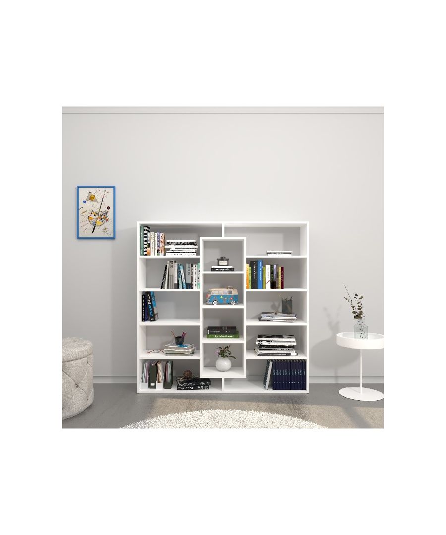 Image for HOMEMANIA Dalia Bookcase, in White