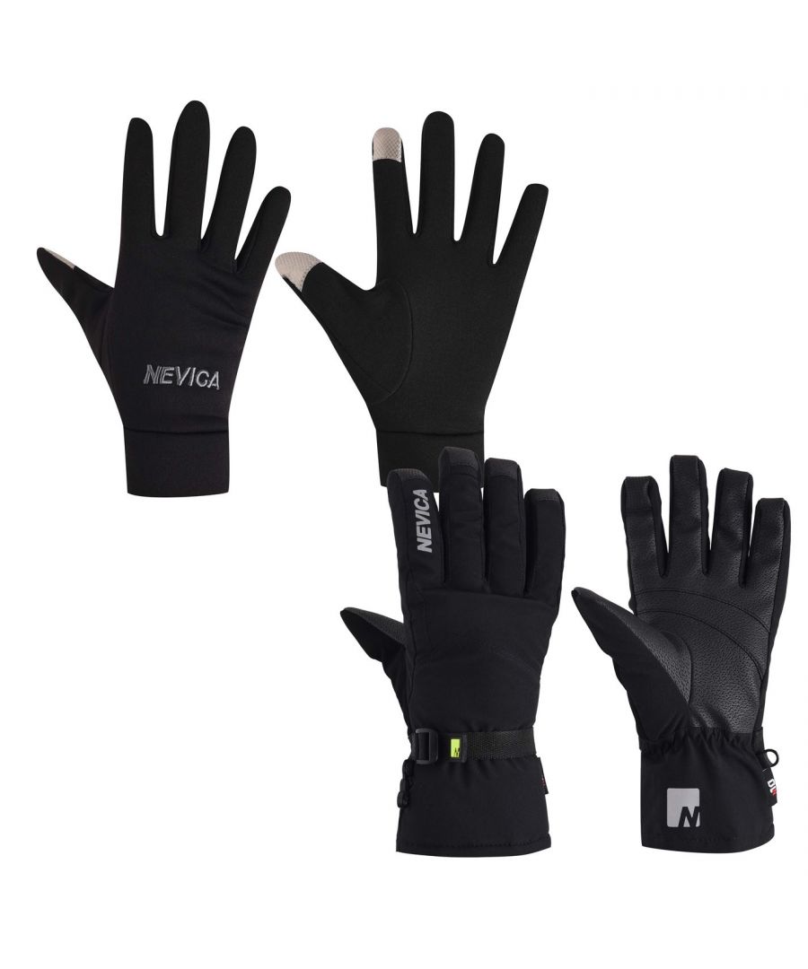 Nevica 3 in 1 Ski Glove Junior -  The 3 in 1 Ski Gloves brought to you by Nevica provide maximum warmth with their padded construction and insulating features. These gloves are manufactured with elasticated wrists, buckle fastenings and cuffed rims. The combination of elastic and buckles results in warm air being locked in and helps to keep harsh cold out.