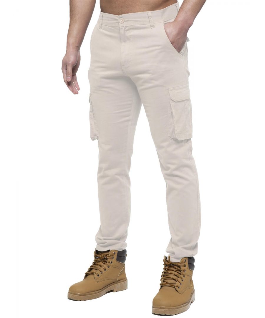 Enzo | Mens Cargo Trousers Size 34 Regular - Secret Sales
