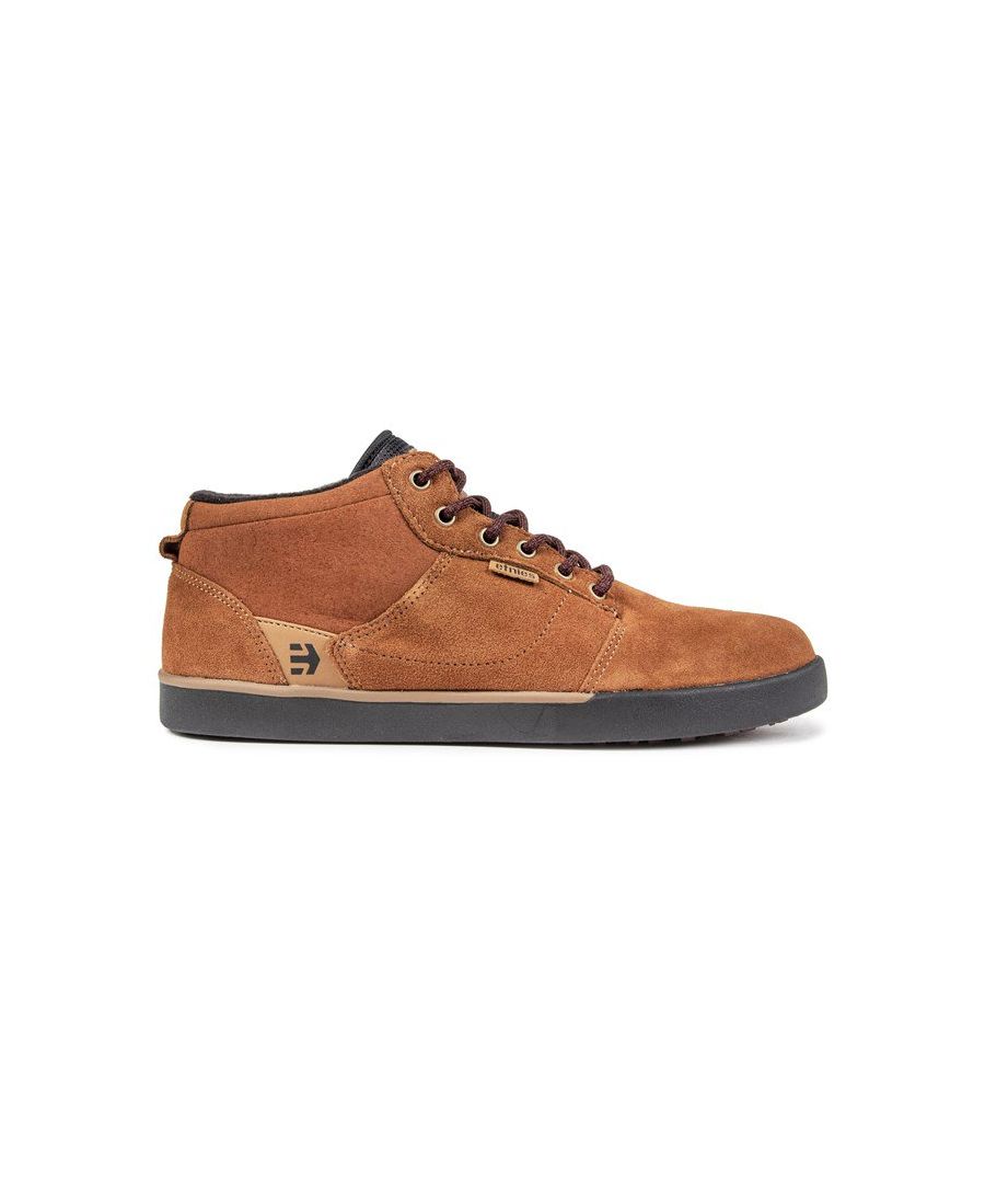 Etnies Mens Jefferson Mid Trainers - Brown Suede - Size UK 8