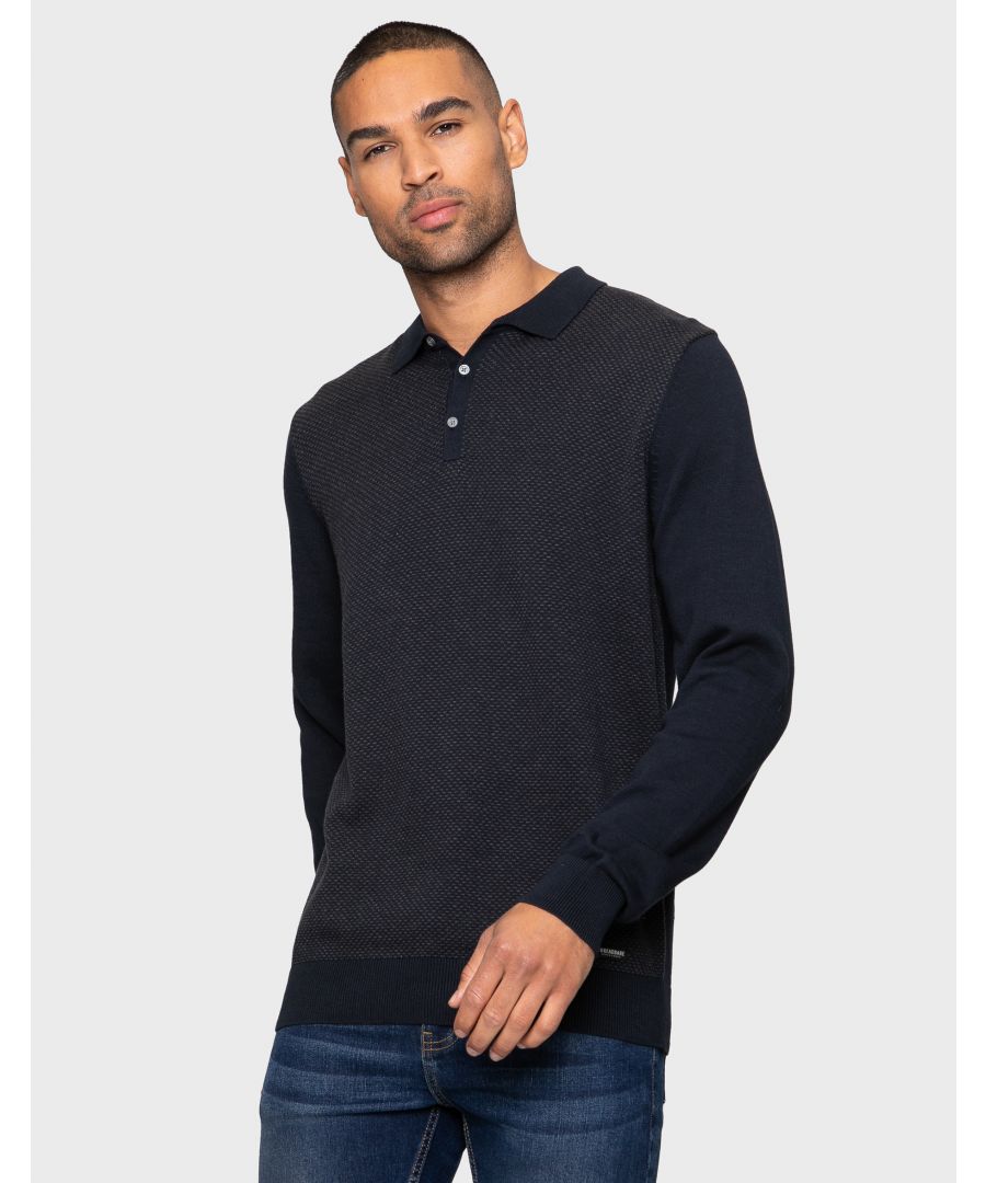 This jumper from Threadbare features a button up polo collar and ribbed cuffs and hem. Made from cotton fabric for comfort and easy care. Team with a pair of jeans or casual trousers to complete the smart casual look. Similar styles available.