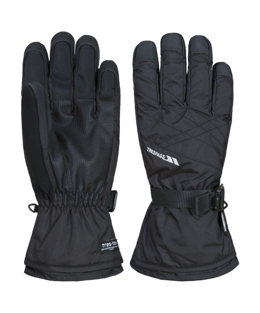 Performance gloves. Lightly padded. Drawcord. Gaiter wrist. Adjustable wrist strap. Waterproof. Breathable. Shell: 100% Polyamide, Insulation: 100% Polyester, Lining: 100% Polyester.