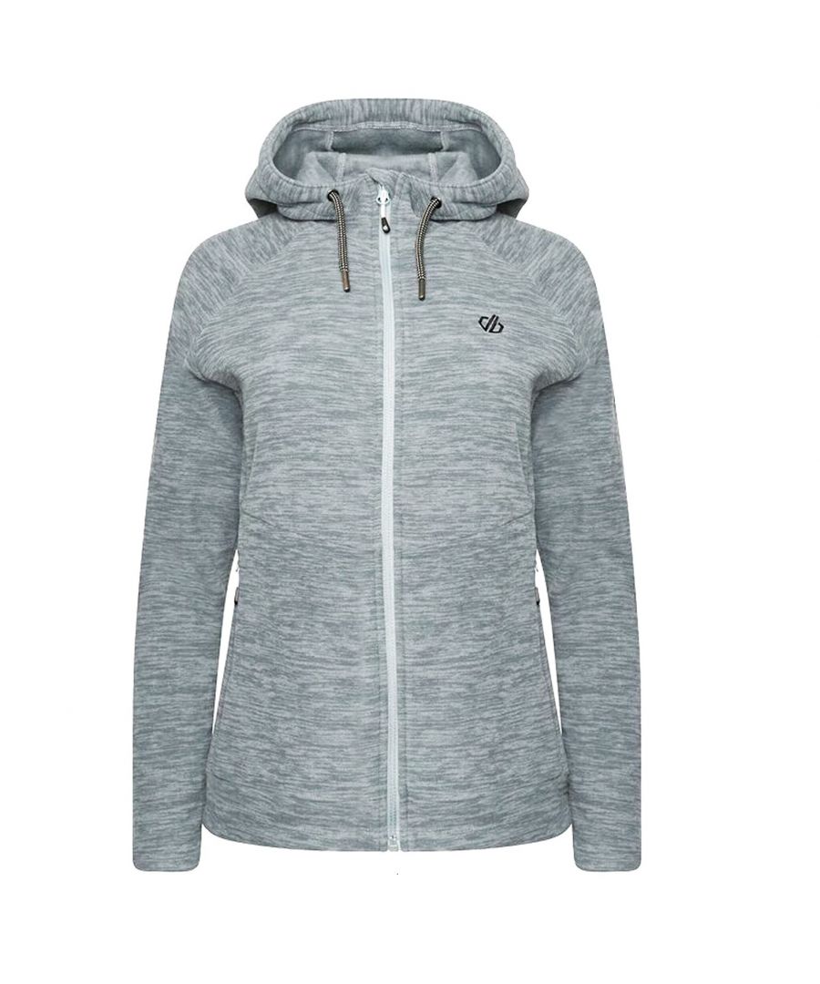 Image for Dare 2B Womens/Ladies Out & Out Marl Full Zip Fleece Jacket (Ash Grey)
