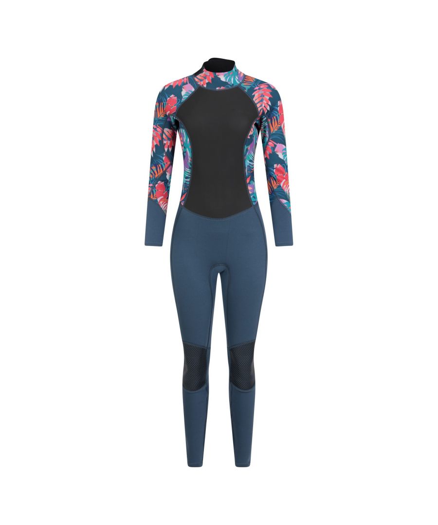 Mountain Warehouse Womens/Ladies Tropical Leaves Full Wetsuit (Navy) - Size UK 12-14 (Womens)