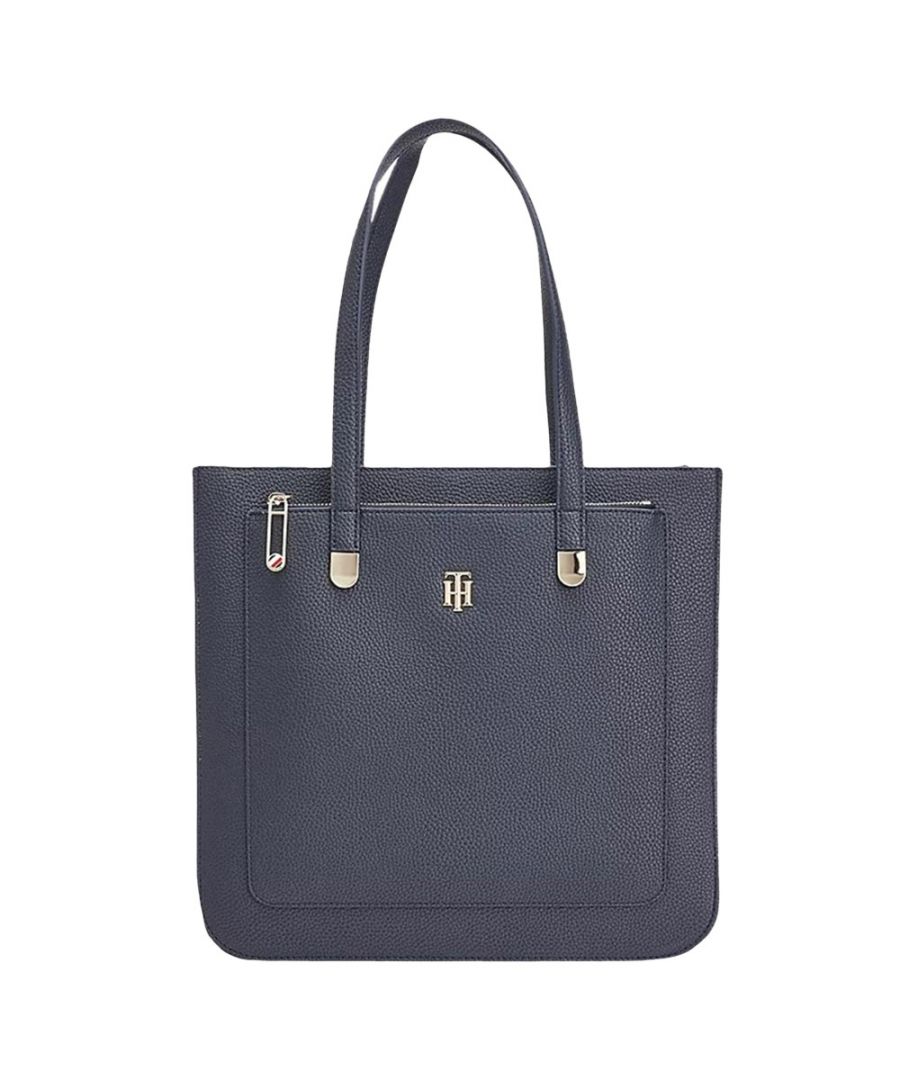 This Chic And Sophisticated Element Tote Handbag From Tommy Hilfiger In Black Is Designed To Be The Perfect Companion For Your Daily Outings In Style. It Features Gold Hardware, Th Initial Signature Branding, Twin Handles, Zip Closures And Internal Zip Section. A Smart And Stylish Companion For Your Daily Commuting, City Trips And Business Meetings.