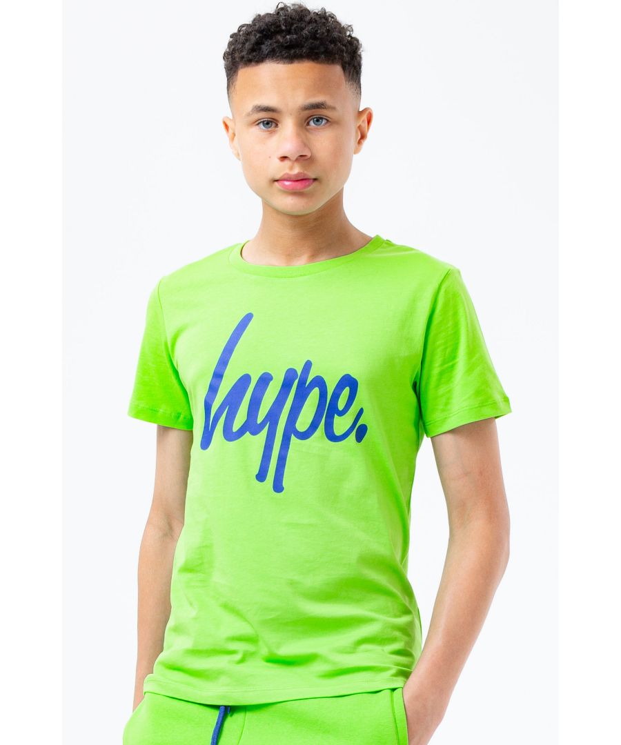 Image for Hype Neon Green Kids T-Shirt