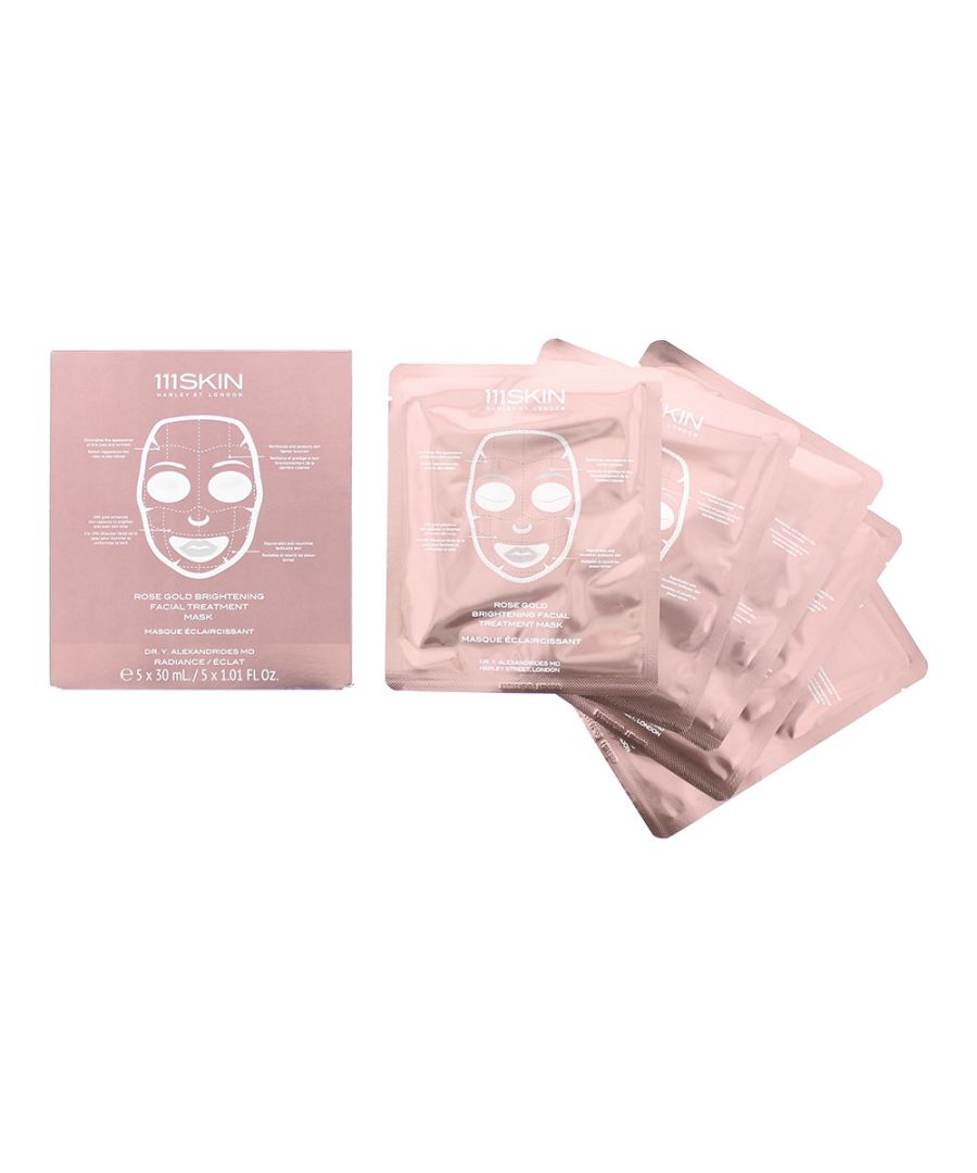 Image for 111 Skin Rose Gold Brightening Facial Treatment Mask 5 x 30ml