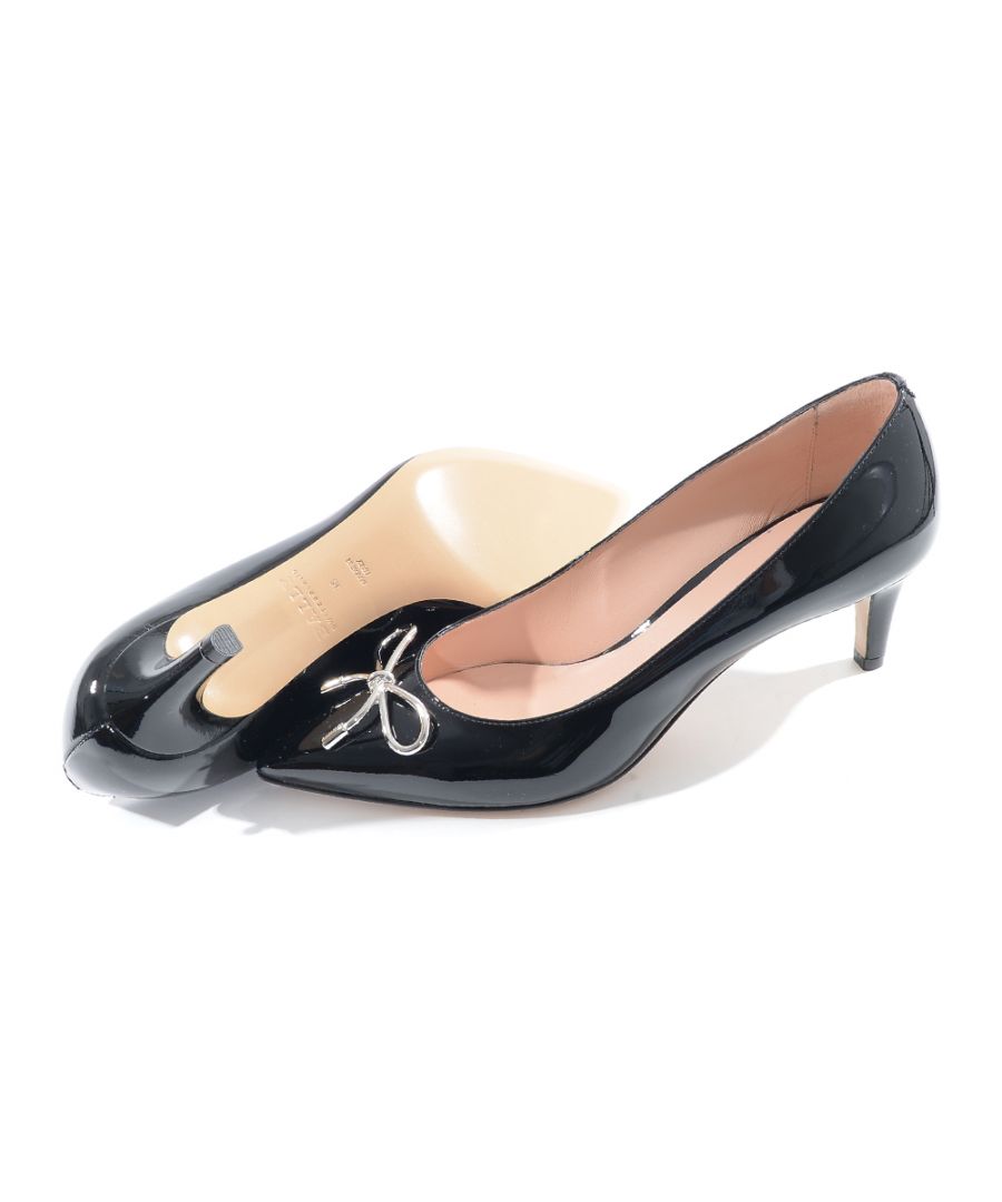 Image for Bally Womens Slip on Heeled Pumps in Black