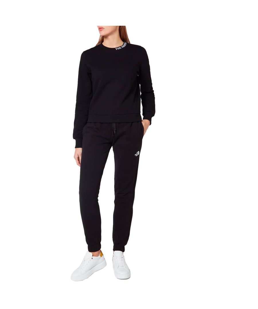 The North Face Womens Crew Neck Sweatshirt Made with French Terry, Stay Comfortable Cool and Dry, Logo at Left Side of Collar, With Lightweight Pullover and Machine Washable
