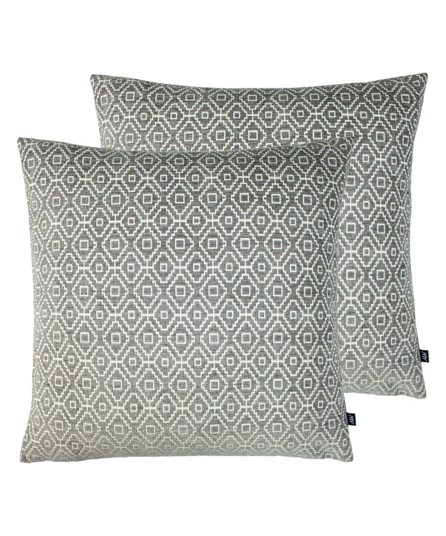 This moroccan inspired geometric chenille injects a fun and fresh feel and brings any space to life. This cushion design is complete with a plain reverse in soft velvet feel fabric and the perfect element to compliment an array of textures and tones.