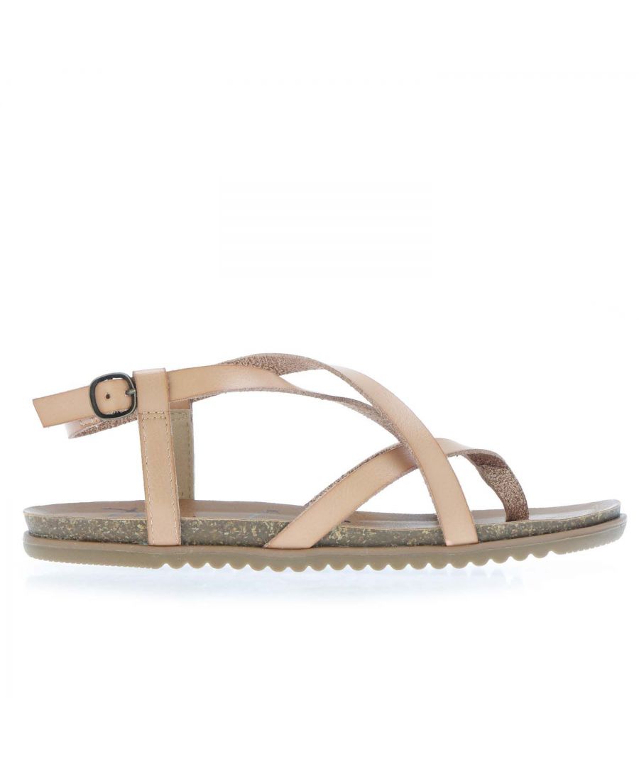 Blowfish Malibu Womenss Mirenda Dyecut Sandals in Sand - Cream - Size UK 6