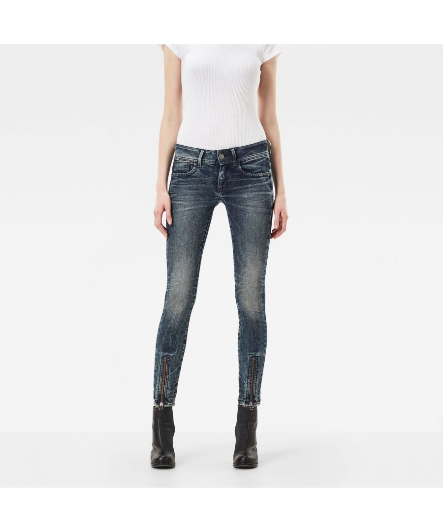 lynn zip mid skinny jeans