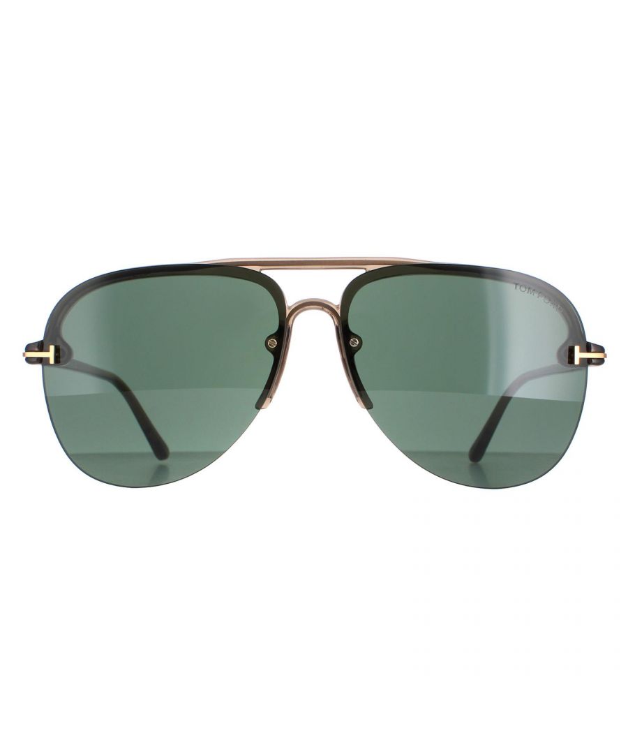 Tom Ford Aviator Mens Shiny Light Brown Green Terry 02 FT1004  Sunglasses are a classic and timeless accessory. These sunglasses feature a aviator frame with a sleek and minimalist design. The frames are made from high-quality acetate and are available in a variety of colours.. The signature Tom Ford 'T' is prominently displayed on the temple of the frames, adding a touch of luxury to this already fashionable pair of sunglasses. Perfect for any occasion, these sunglasses will elevate any outfit and make a statement.