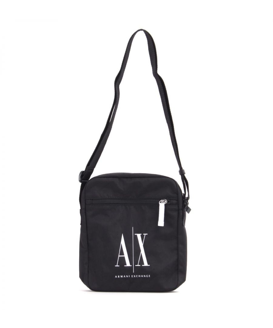 Image for Armani Exchange Logo Crossbody Bag - Black