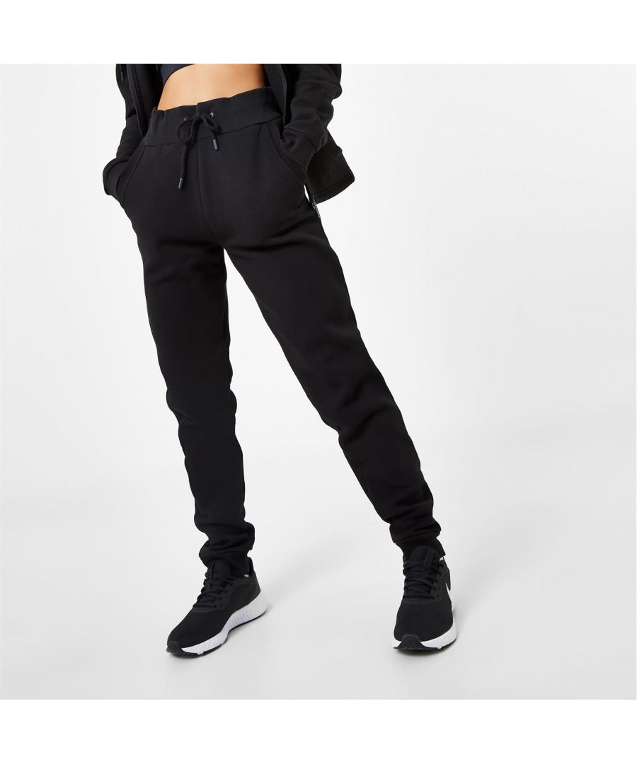 Lonsdale Womens Cuffed Joggers Pants 