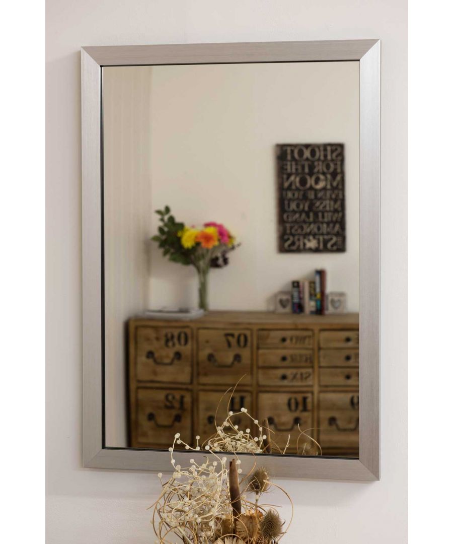 Image for Mackenzie Silver Elegant Modern Wall Mirror 82 x 57 cm