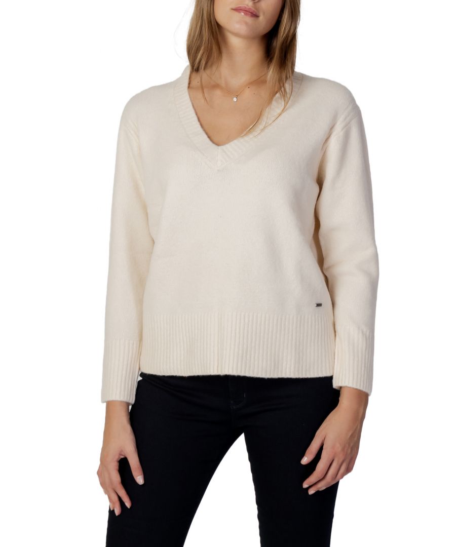 pepe jeans womens knitwear - white - size small
