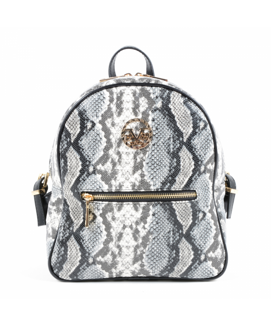 By Versace 19.69 Abbigliamento Sportivo Srl Milano Italia - Details: 5007 PYTHON GREY BLACK - Color: Multicolor - Composition: 100% SYNTHETIC LEATHER - Made: TURKEY - Measures (Width-Height-Depth): 24x27x11 cm - Front Logo - Logo Inside - Two Inside Pocket