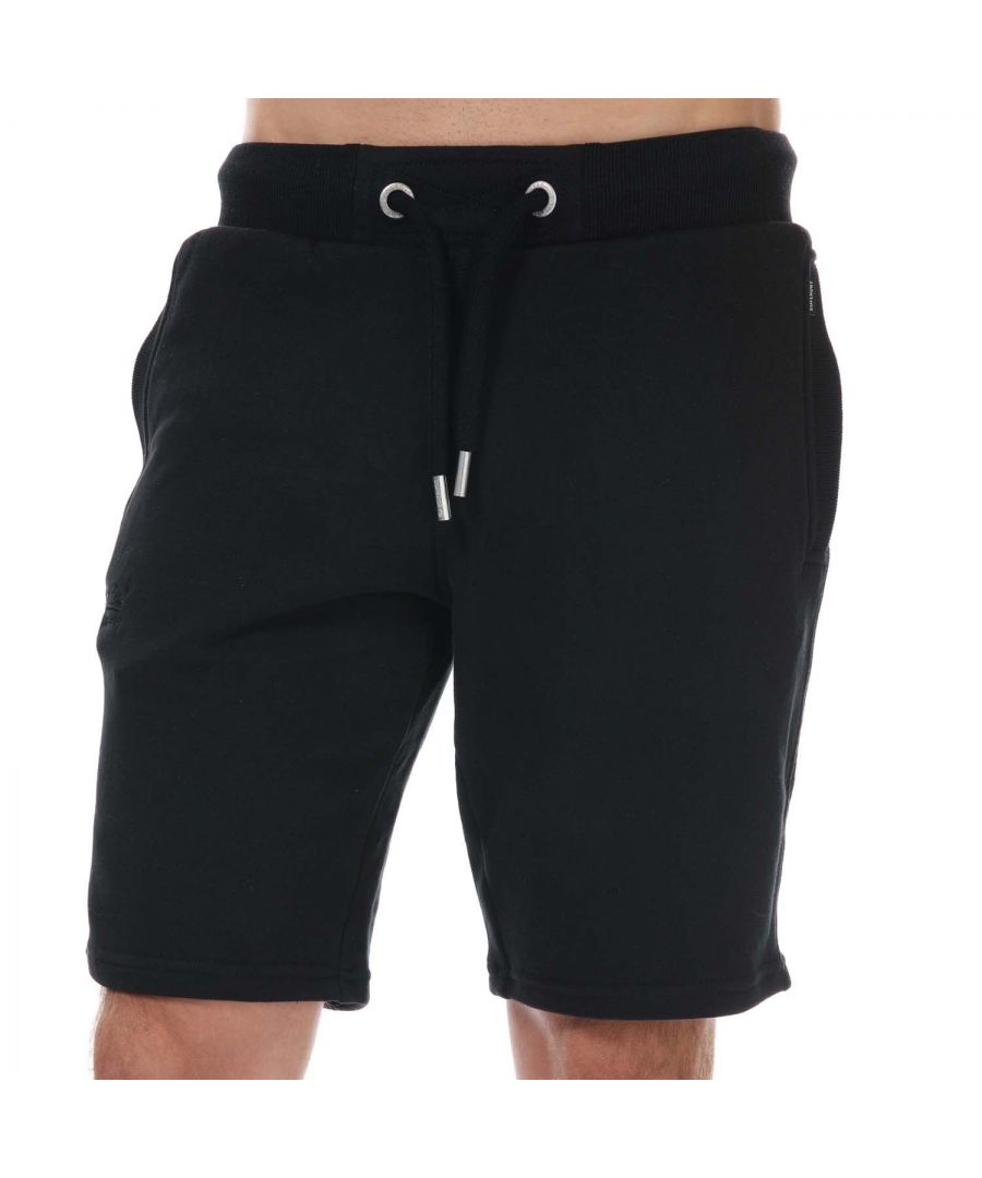 Superdry Mens Organic Cotton Vintage Logo Jersey Shorts - Black - Size 2XL