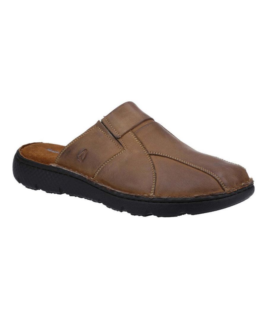 Hush Puppies Heren Carson Leren Muiltjes (Bruin)